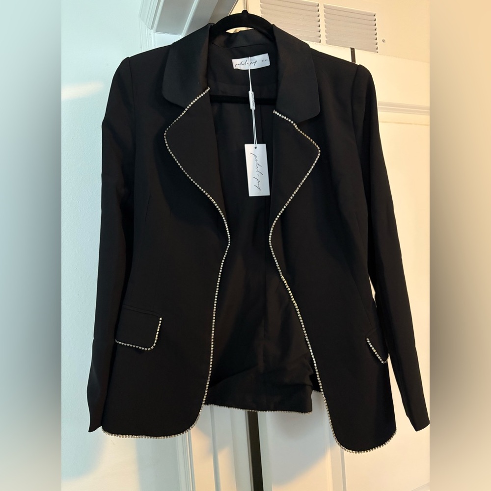 Petal & Pup Shiloh Crystal Embellished Blazer